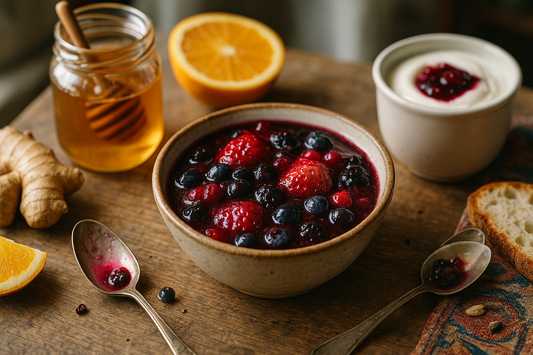 Quick Iron-Infused Berry Compote