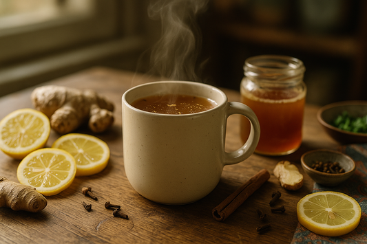 Immunity-Boosting Iron-Infused Ginger, Lemon & Honey Tea
